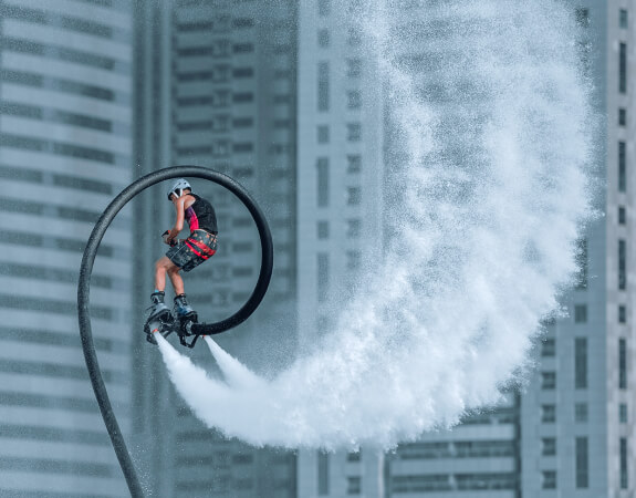 man on the flyboard